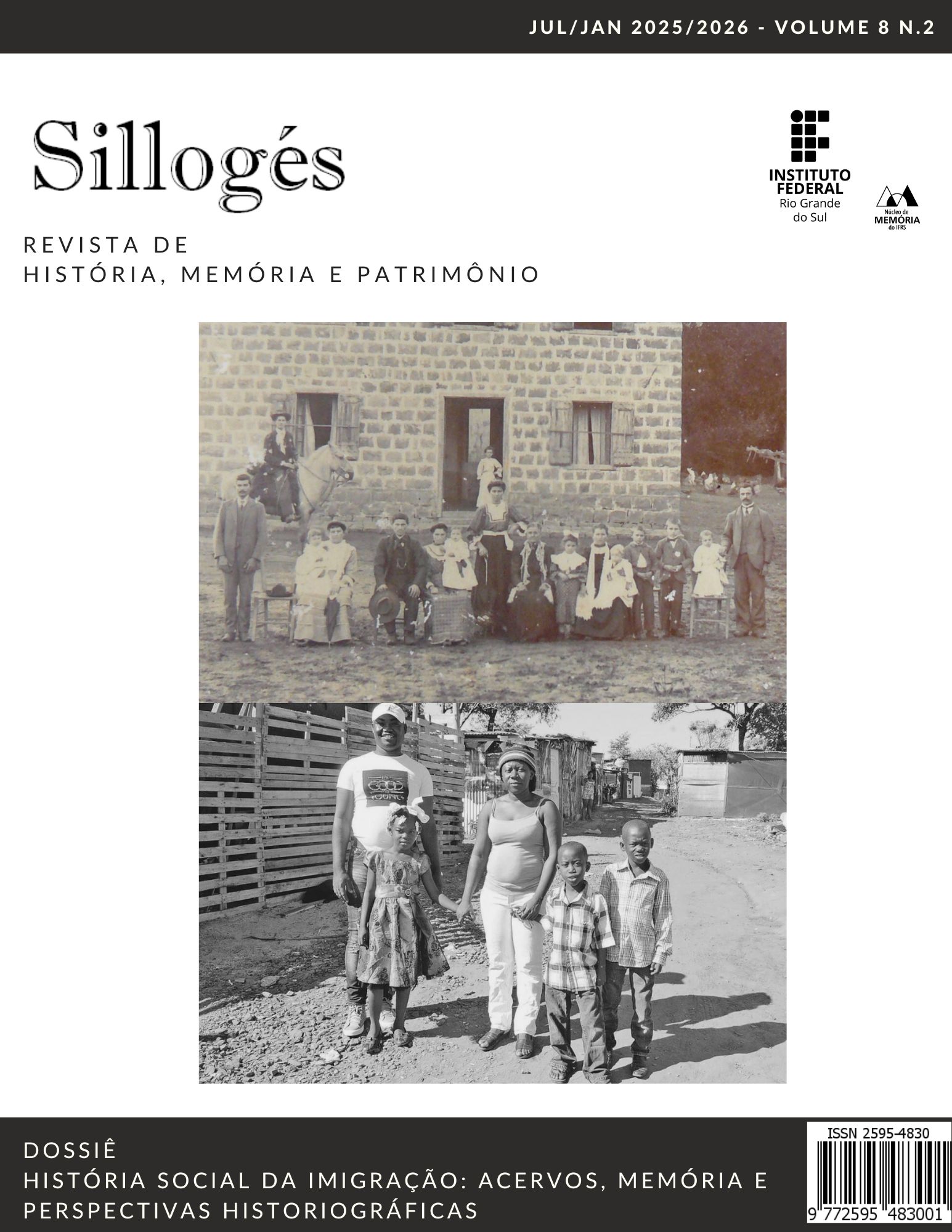 					Visualizar v. 8 n. 2 (2025): História Social da Imigração: acervos, memória e perspectivas historiográficas
				